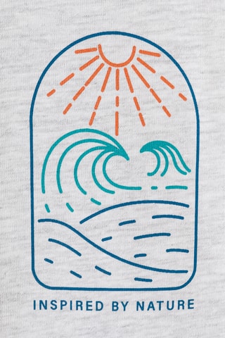 T-shirt slim - Gris clair