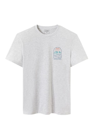 T-shirt slim - Gris clair