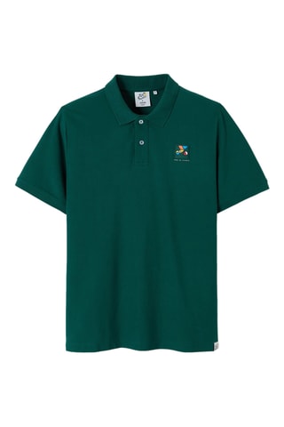 Polo regular en coton biologique - Vert