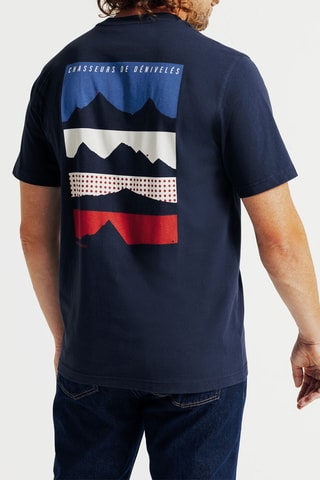 T-shirt regular en coton biologique Tour de France - Bleu nuit