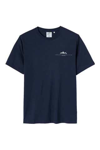 T-shirt regular en coton biologique Tour de France - Bleu nuit