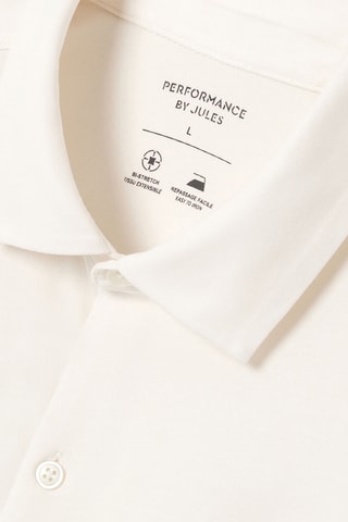 Chemise slim en coton biologique - Ecru