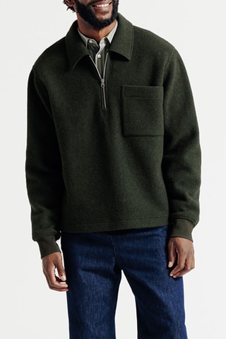 Sweat en laine - Ver foncé