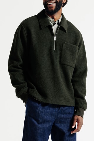 Sweat en laine - Ver foncé
