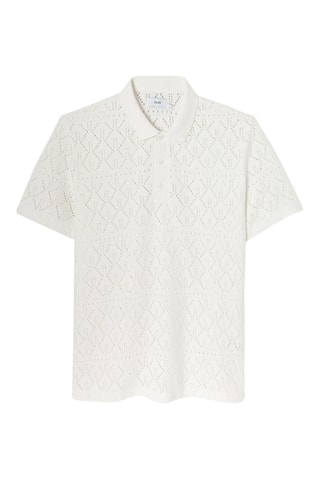 Polo regular - Blanc