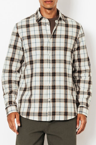 Chemise regular en coton biologique - Ecru