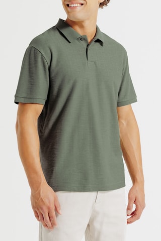 Polo regular - Kaki