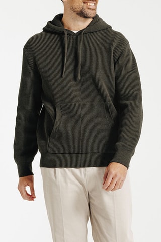 Pull à capuche - Kaki