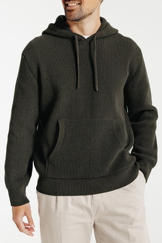 Pull à capuche - Kaki