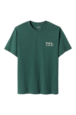 T-shirt regular en coton biologique - Vert foncé