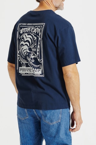 T-shirt relax - Bleu marine