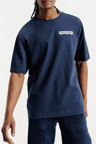 T-shirt relax - Bleu marine
