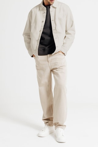 Surchemise regular en jean - Beige