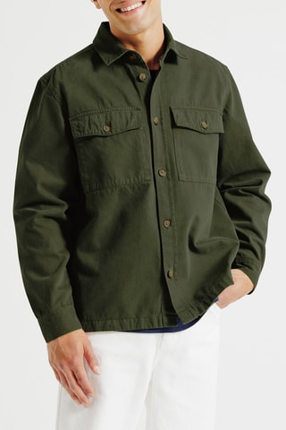 Surchemise droite - Vert foncé