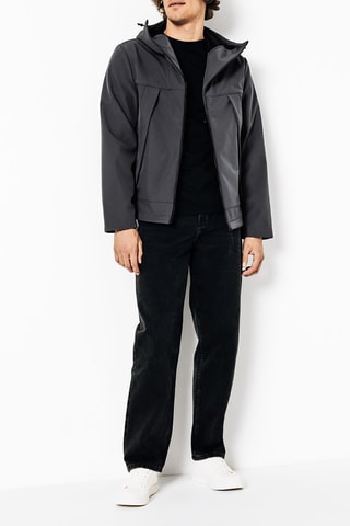Veste softshell à capuche - Gris foncé