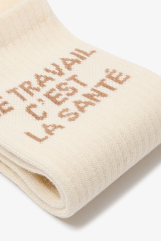 Chaussettes en coton biologique - Beige clair