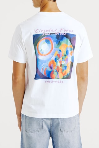 T-shirt regular en coton biologique - Blanc