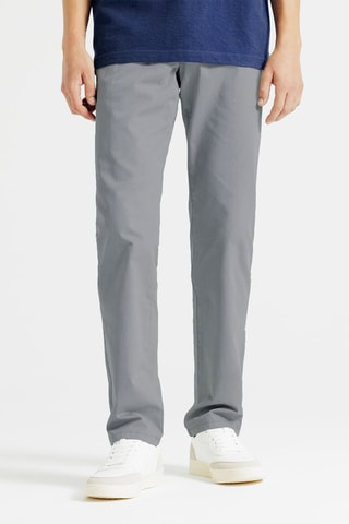 Pantalon straight - Bleu-gris