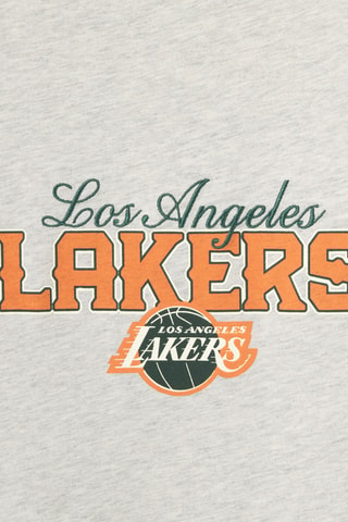 T-shirt regular en coton biologique Lakers de Los Angeles - Beige