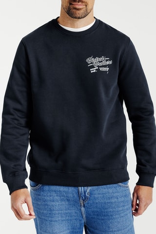Sweat en coton biologique - Bleu foncé
