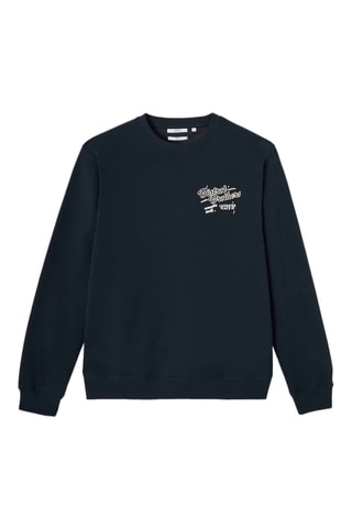 Sweat en coton biologique - Bleu foncé