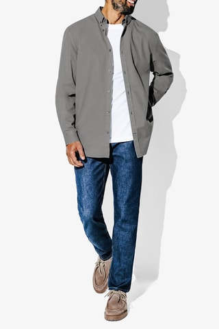 Chemise regular - Gris foncé
