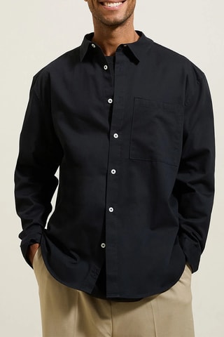 Chemise oversize - Noir