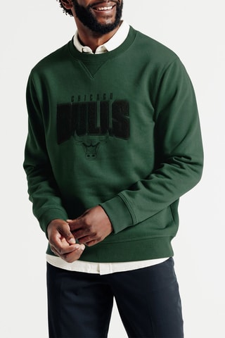 Sweat en coton biologique Chicago Bulls - Vert foncé