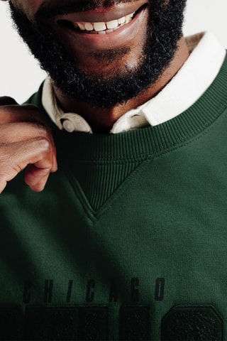 Sweat en coton biologique Chicago Bulls - Vert foncé