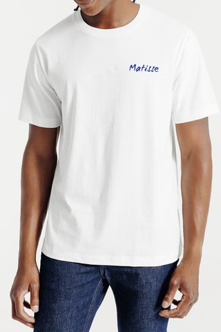 T-shirt regular en coton biologique Nu Bleu IV Henri Matisse - Blanc