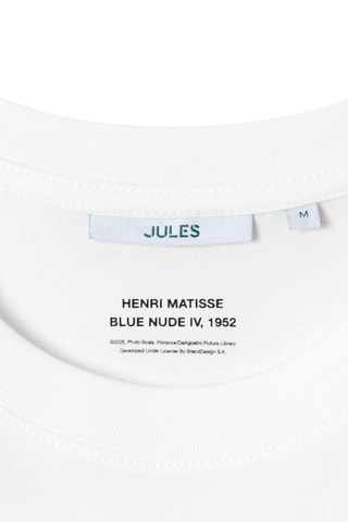 T-shirt regular en coton biologique Nu Bleu IV Henri Matisse - Blanc