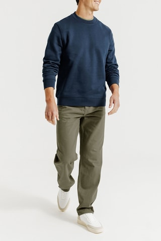 Jean loose en coton biologique - Kaki