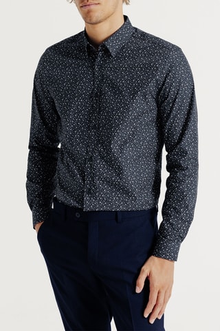 Chemise slim - Bleu nuit