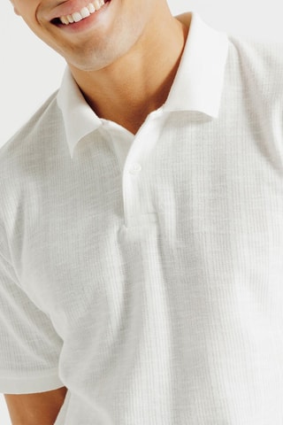 Polo regular - Ecru