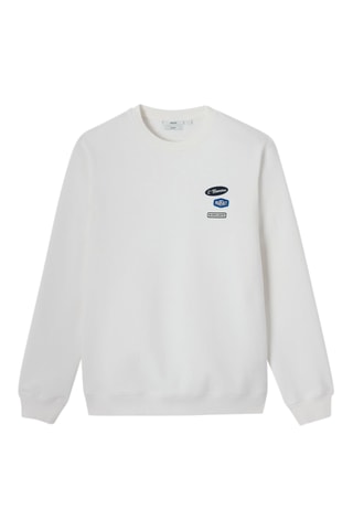Sweat en coton biologique - Blanc