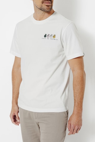 T-shirt regular en coton biologique Tour de France - Blanc
