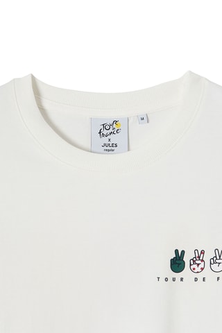 T-shirt regular en coton biologique Tour de France - Blanc