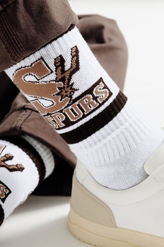 Chaussettes en coton biologique San Antonio Spurs NBA - Blanc