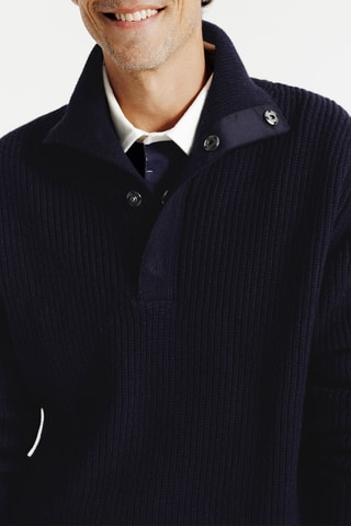 Pull en laine - Bleu nuit