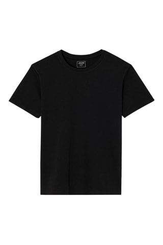 T-shirt regular en coton biologique - Noir