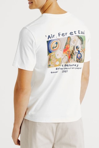 T-shirt regular en coton biologique Robert Delaunay - Ecru