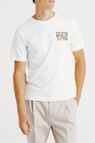 T-shirt regular en coton biologique Robert Delaunay - Ecru