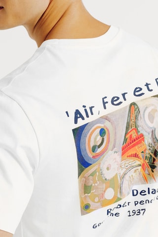 T-shirt regular en coton biologique Robert Delaunay - Ecru