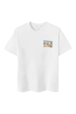 T-shirt regular en coton biologique Robert Delaunay - Ecru