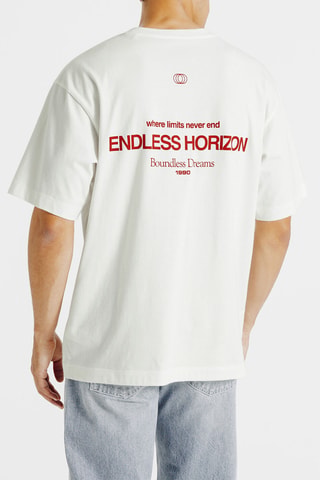 T-shirt relaxed - Blanc