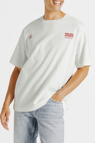 T-shirt relaxed - Blanc