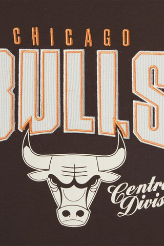 T-shirt regular en coton biologique Bulls de Chicago - Marron