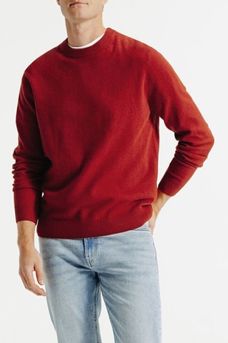 Pull en laine et cachemire - Rouge