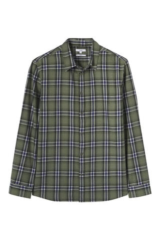 Chemise regular en coton biologique - Vert