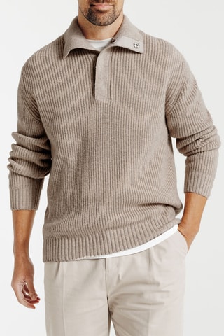 Pull en laine vierge - Beige